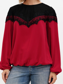 Блуза Sassofono модель A272-SF-2023_красный Фото