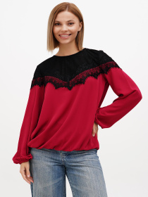 Блуза Sassofono модель A272-SF-2023_красный Фото