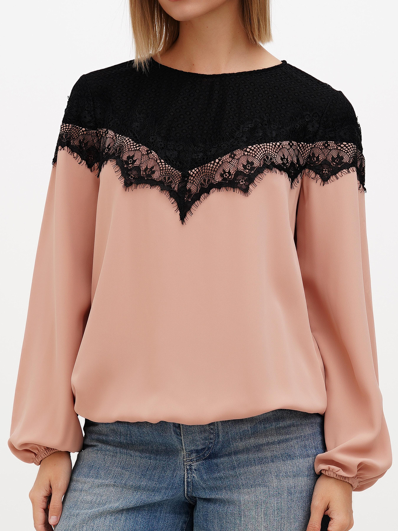 Блуза Sassofono модель A272-SF-2023_бежевый Фото