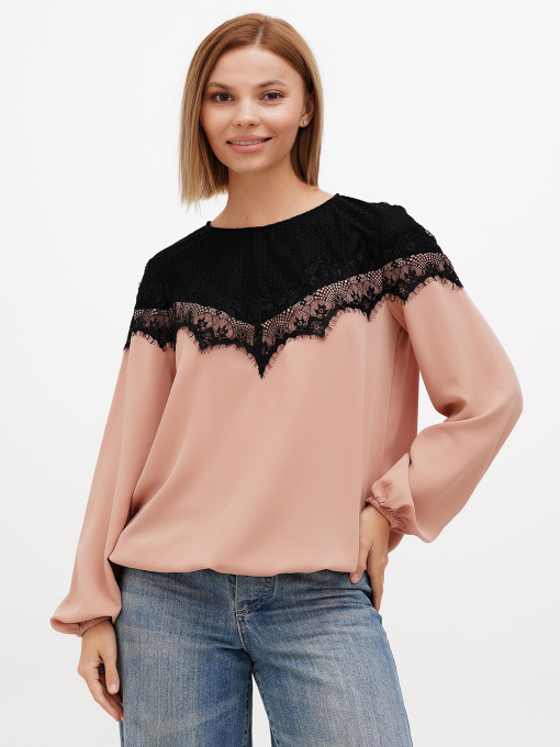 Блуза Sassofono модель A272-SF-2023_бежевый Фото