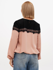 Блуза Sassofono модель A272-SF-2023_бежевый Блуза Sassofono модель A272-SF-2023_бежевый Фото