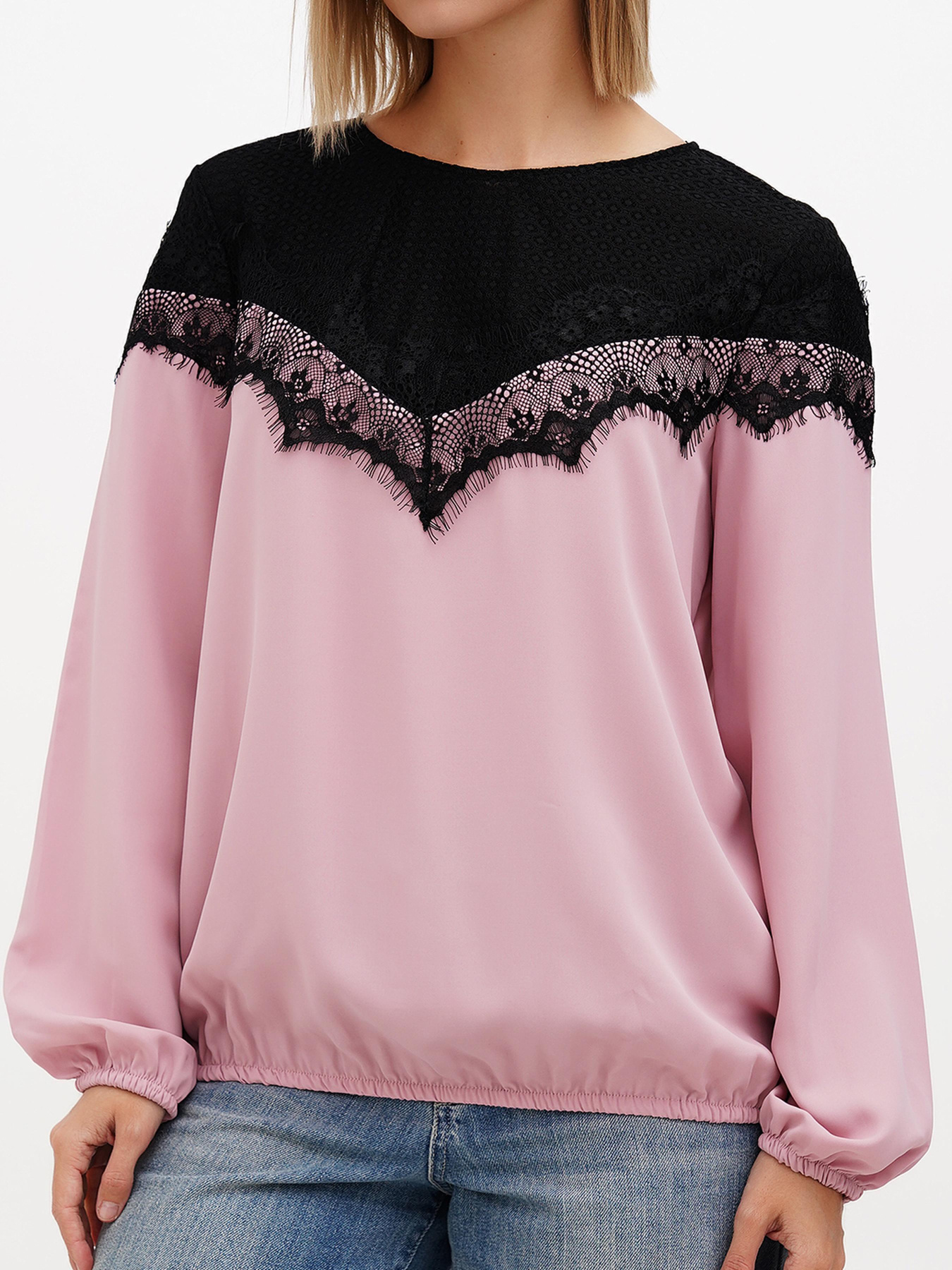 Блуза Sassofono модель A272-SF-2023_пудра Фото