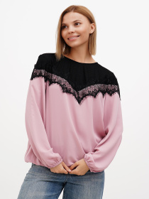 Блуза Sassofono модель A272-SF-2023_пудра Фото