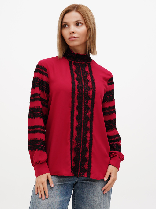 Блуза Sassofono модель A272-SF-2024_красный Фото