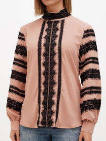 Блуза Sassofono модель A272-SF-2024_бежевый Фото