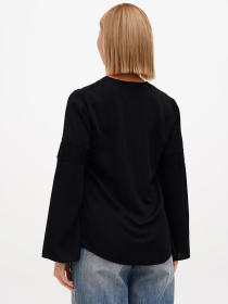 Блуза Sassofono модель A272-SF-2027_чёрный Фото