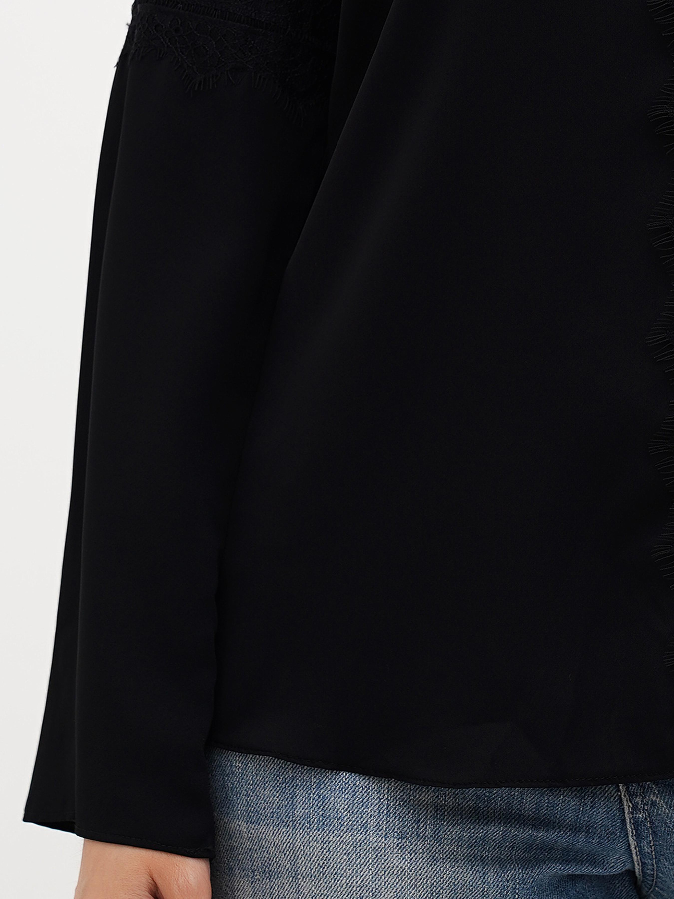 Блуза Sassofono модель A272-SF-2027_чёрный Фото