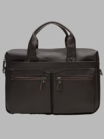 Портфель Borsa Leather модель K18612-brown Фото
