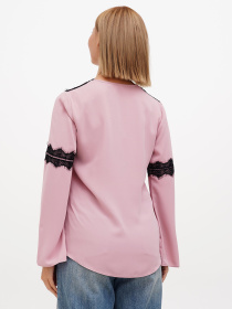 Блуза Sassofono модель A272-SF-2027_пудра Блуза Sassofono модель A272-SF-2027_пудра Фото
