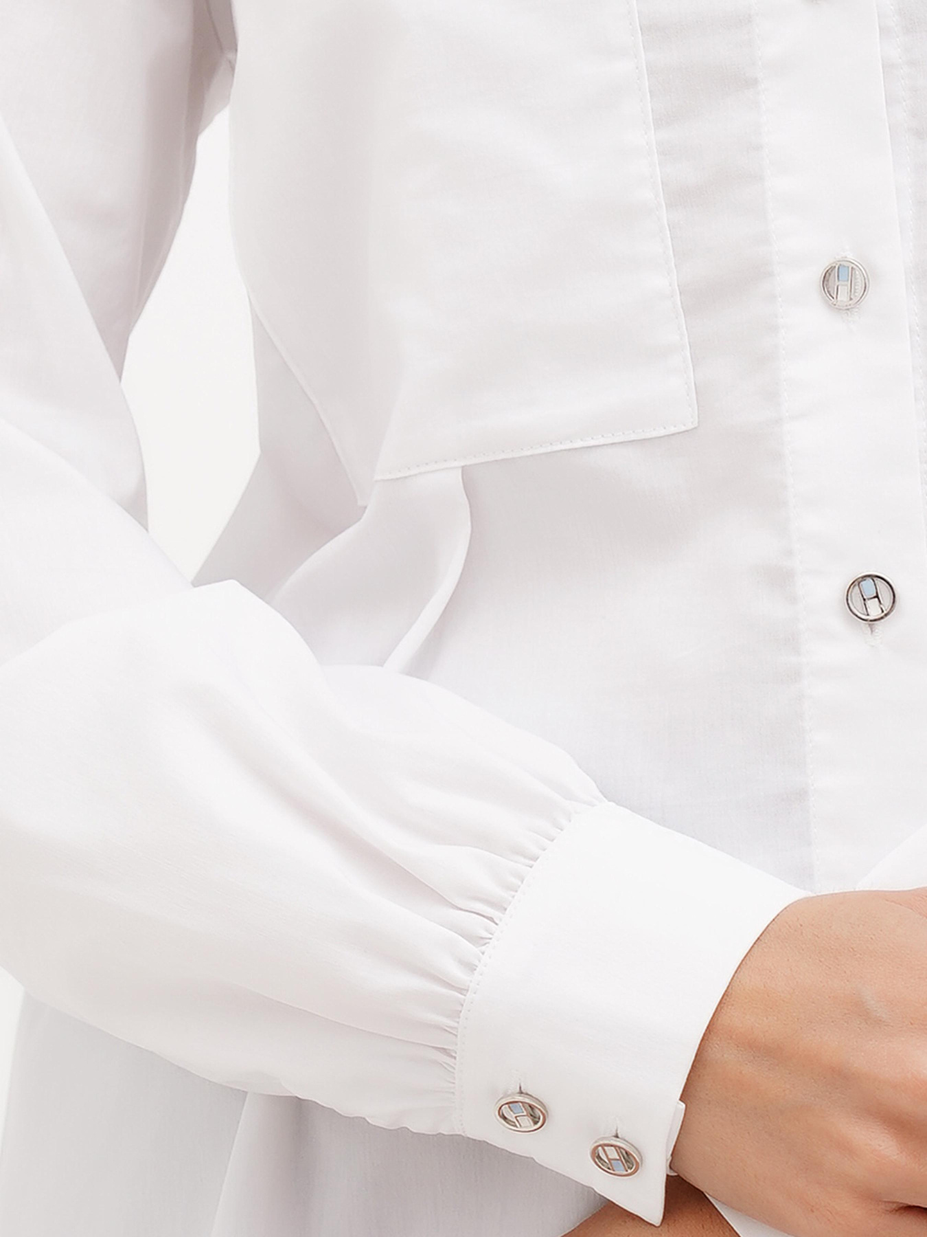 Сорочка повсякденна Sassofono модель A272-SF-2067_белый Сорочка повсякденна Sassofono модель A272-SF-2067_белый Фото