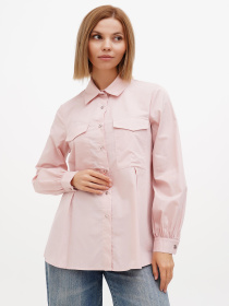 Сорочка повсякденна Sassofono модель A272-SF-2067_пудра Сорочка повсякденна Sassofono модель A272-SF-2067_пудра Фото