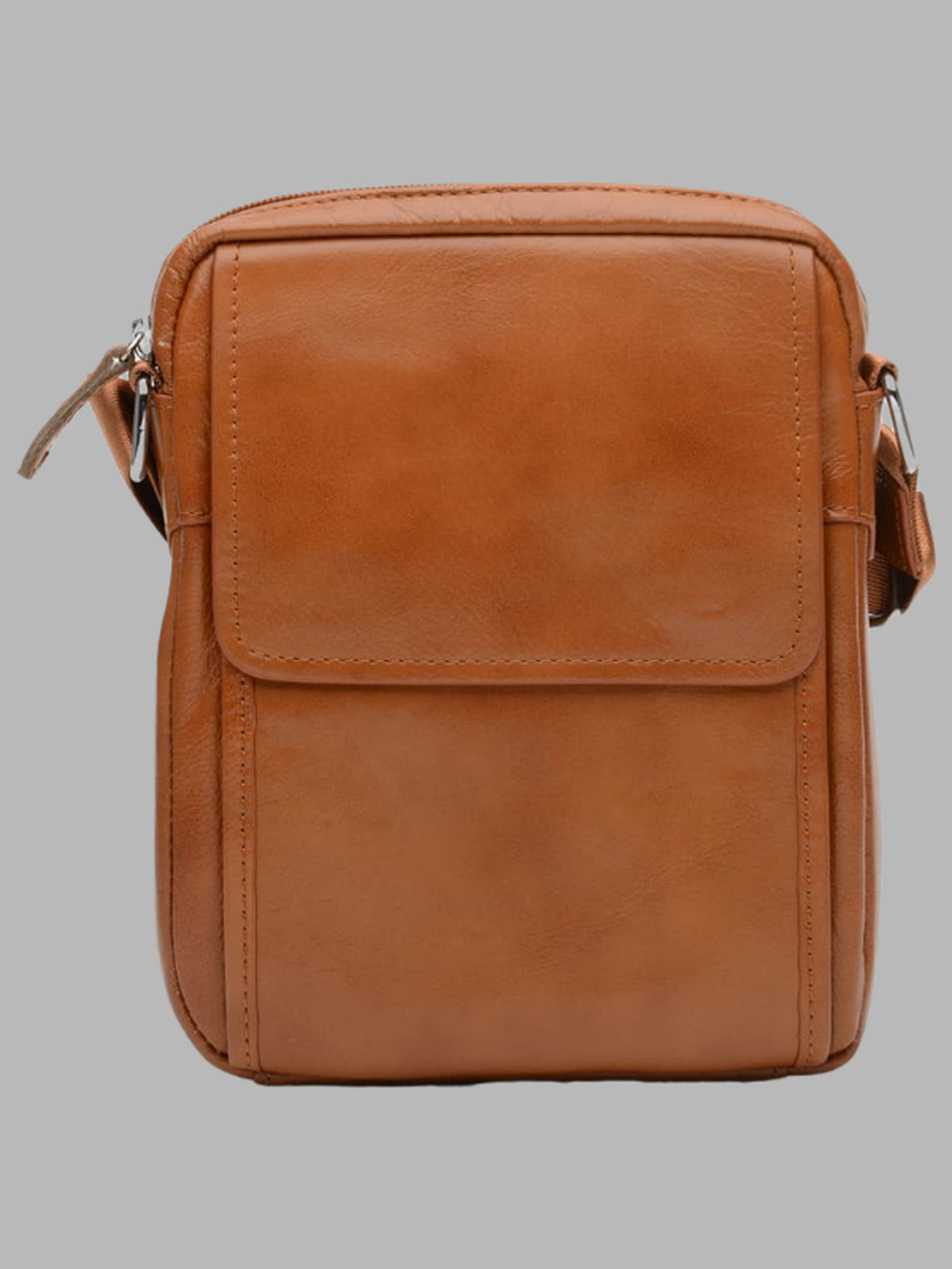 Мессенджер Borsa Leather модель K15210-brown Фото