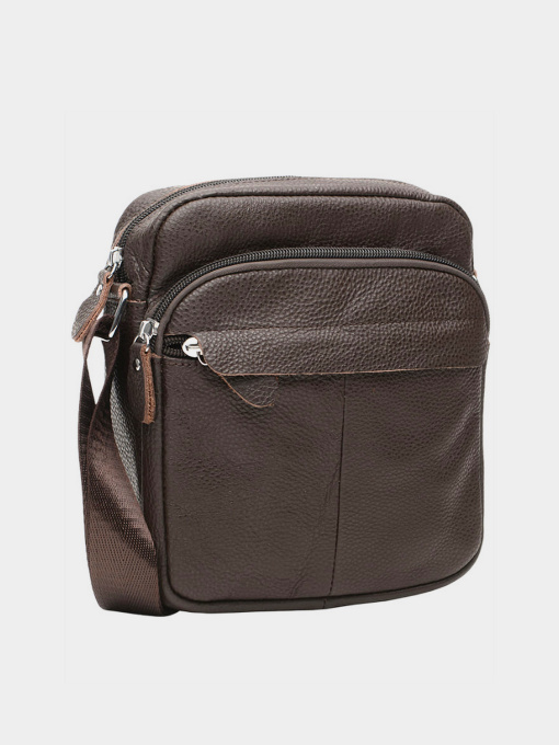 Мессенджер Borsa Leather модель K10082-brown Фото