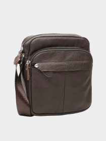 Мессенджер Borsa Leather модель K10082-brown Мессенджер Borsa Leather модель K10082-brown Фото