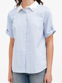 Рубашка Sassofono модель A272-SC-1845_голубой Фото