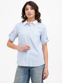 Рубашка Sassofono модель A272-SC-1845_голубой Фото