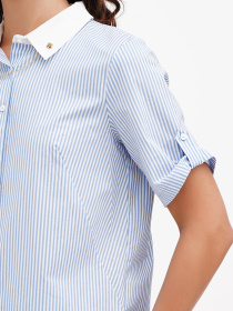 Сорочка повсякденна Sassofono модель A272-SC-1845_голубой Фото