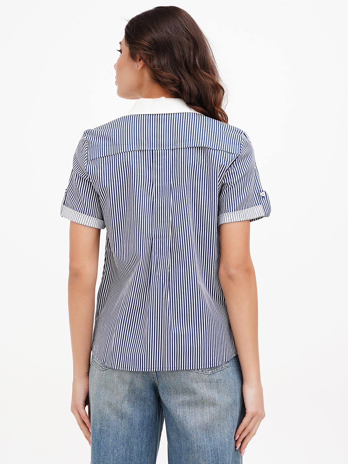 Рубашка Sassofono модель A272-SC-1845_тёмно-синий Фото