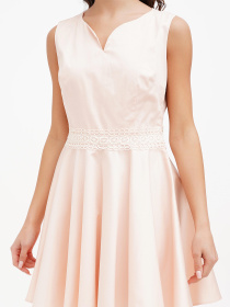 Платье мини Sassofono модель A272-SC-1744_пудра Фото