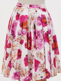 Спідниця міді Sassofono модель A272-SC-1781_фуксия Фото