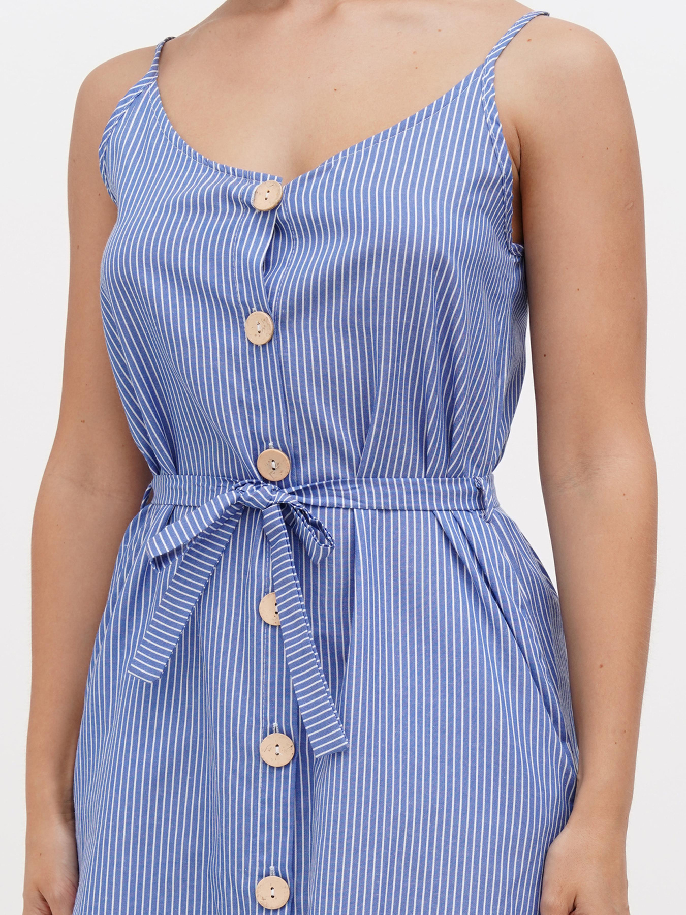 Сарафан Sassofono модель A272-SC-1858_голубой Фото