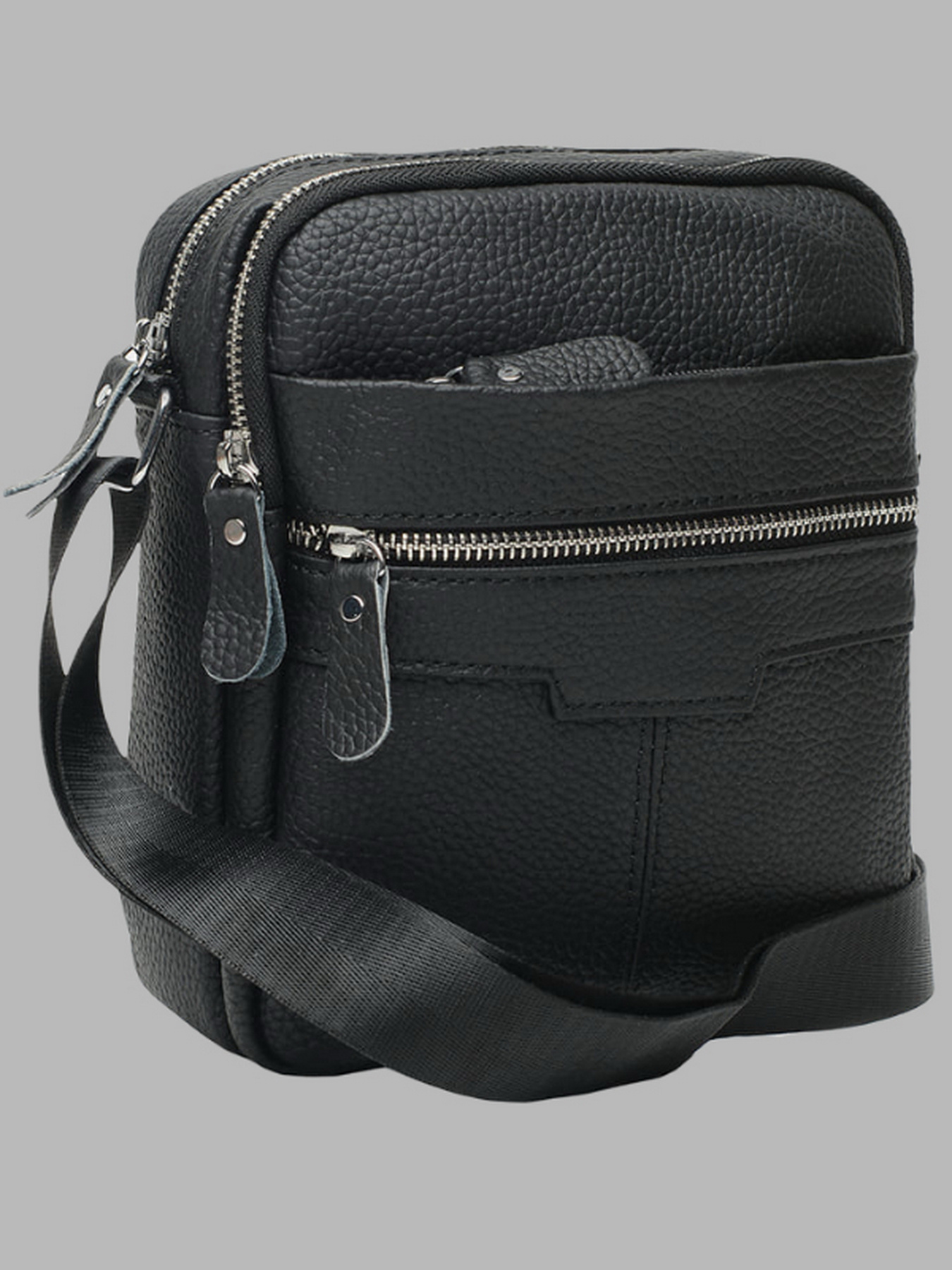 Кросс-боди Borsa Leather модель K18016a-black Фото