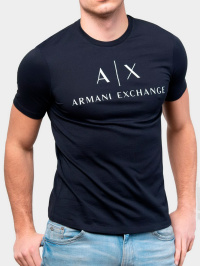 Тёмно-синий - Футболка Armani Exchange