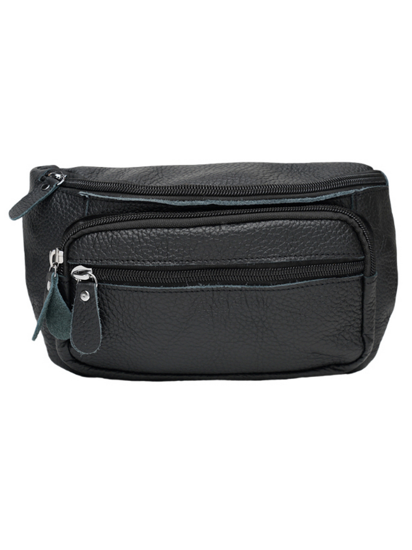 Поясна сумка Borsa Leather модель K101-black Фото
