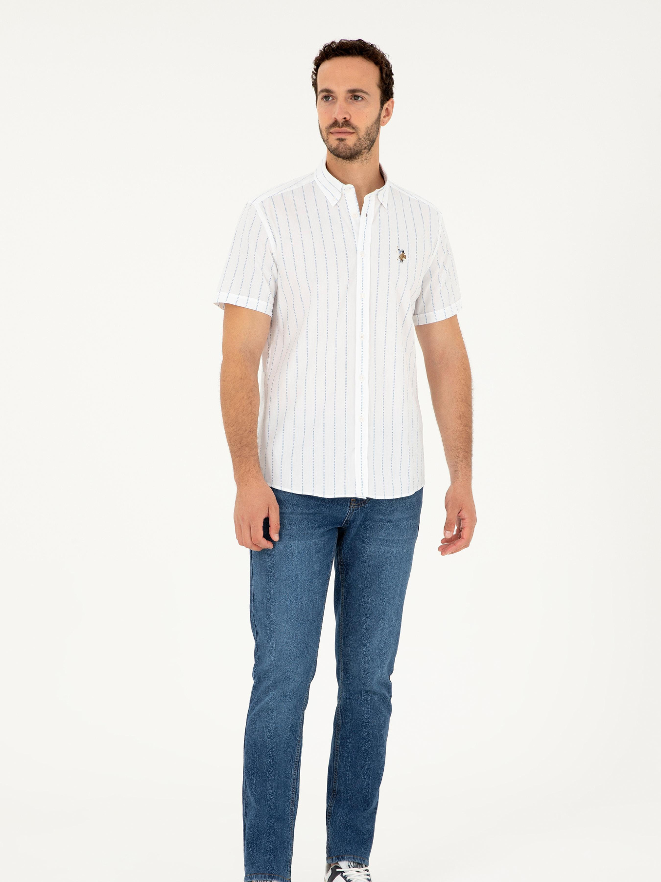 Рубашка US Polo модель G081SZ004.000.1838497.VR003 Фото