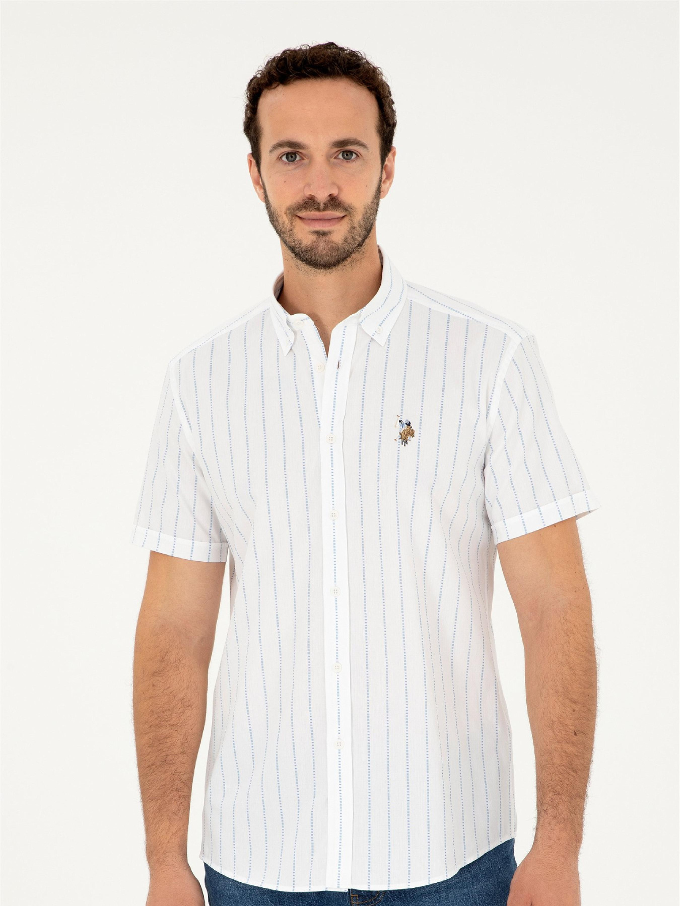 Рубашка US Polo модель G081SZ004.000.1838497.VR003 Фото