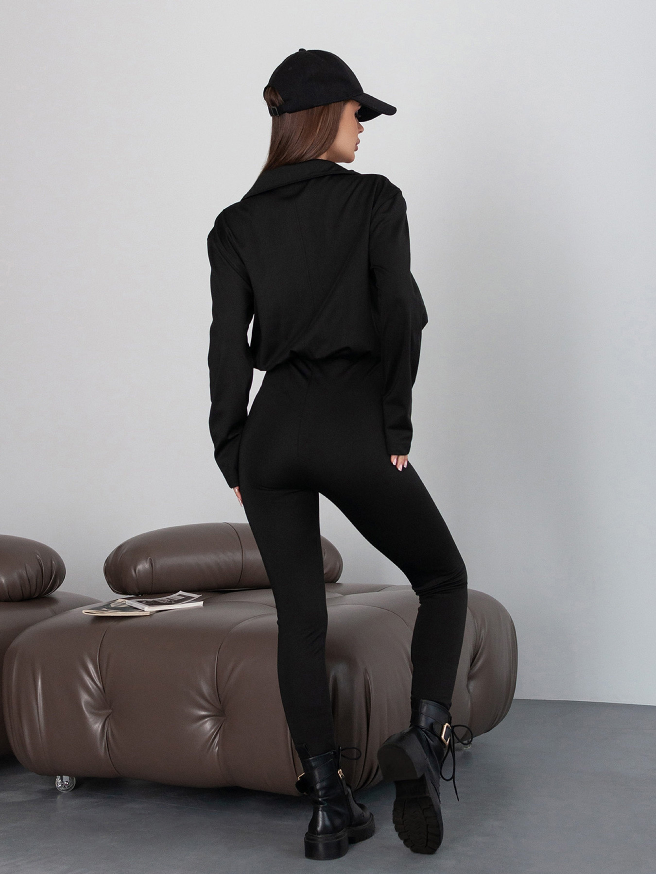 Комбінезон ISSA Plus модель 14413_черный Комбінезон ISSA Plus модель 14413_черный Фото