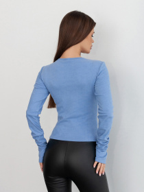 Лонгслив ISSA Plus модель 14421_голубой Фото