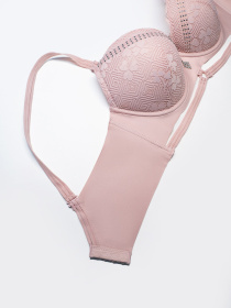 Бюстгальтер ISSA Plus модель BL3-106_розовый Бюстгальтер ISSA Plus модель BL3-106_розовый Фото