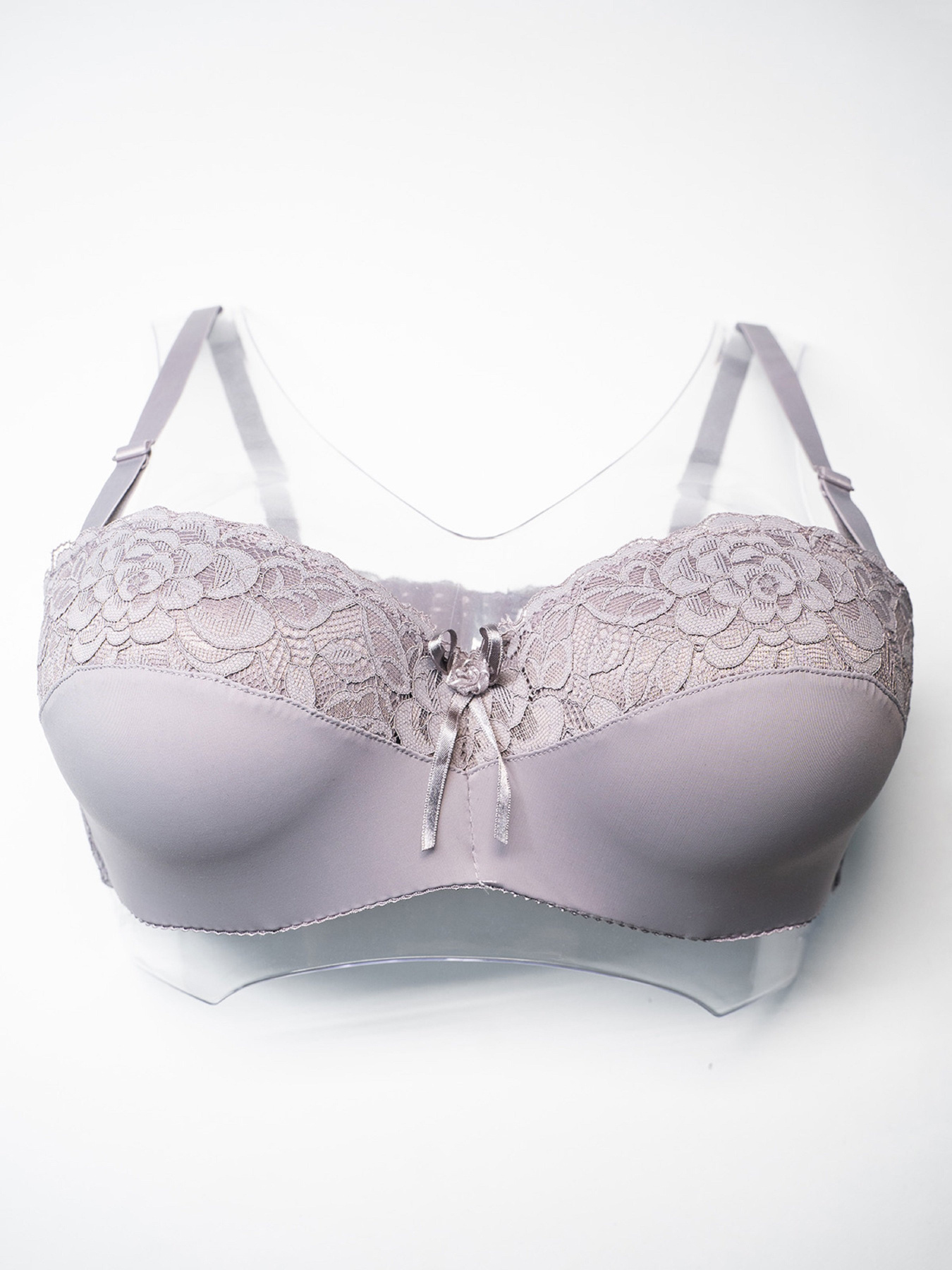 Бюстгальтер ISSA Plus модель BL3-107_серый Бюстгальтер ISSA Plus модель BL3-107_серый Фото