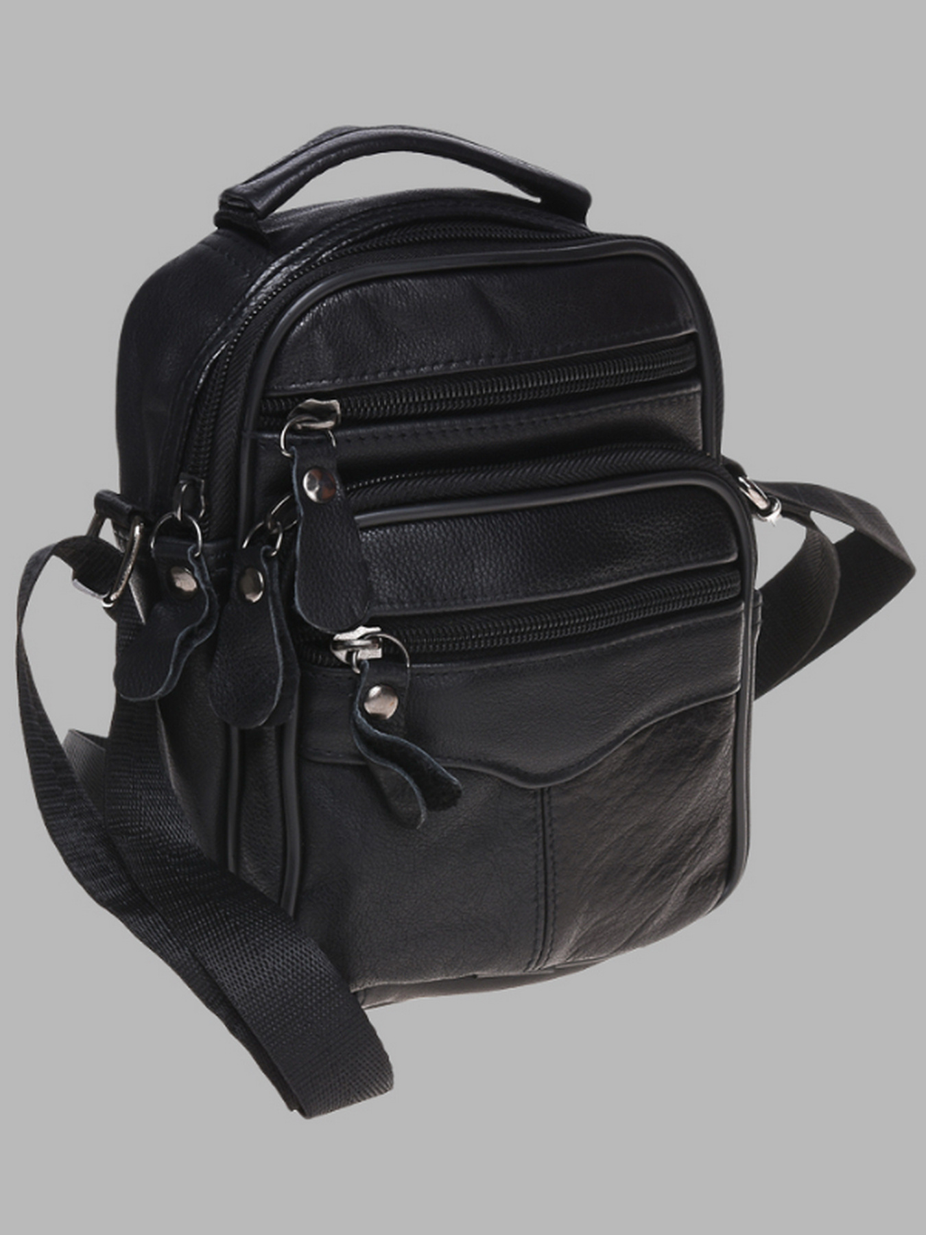 Кросс-боди Borsa Leather модель K101b-black Фото
