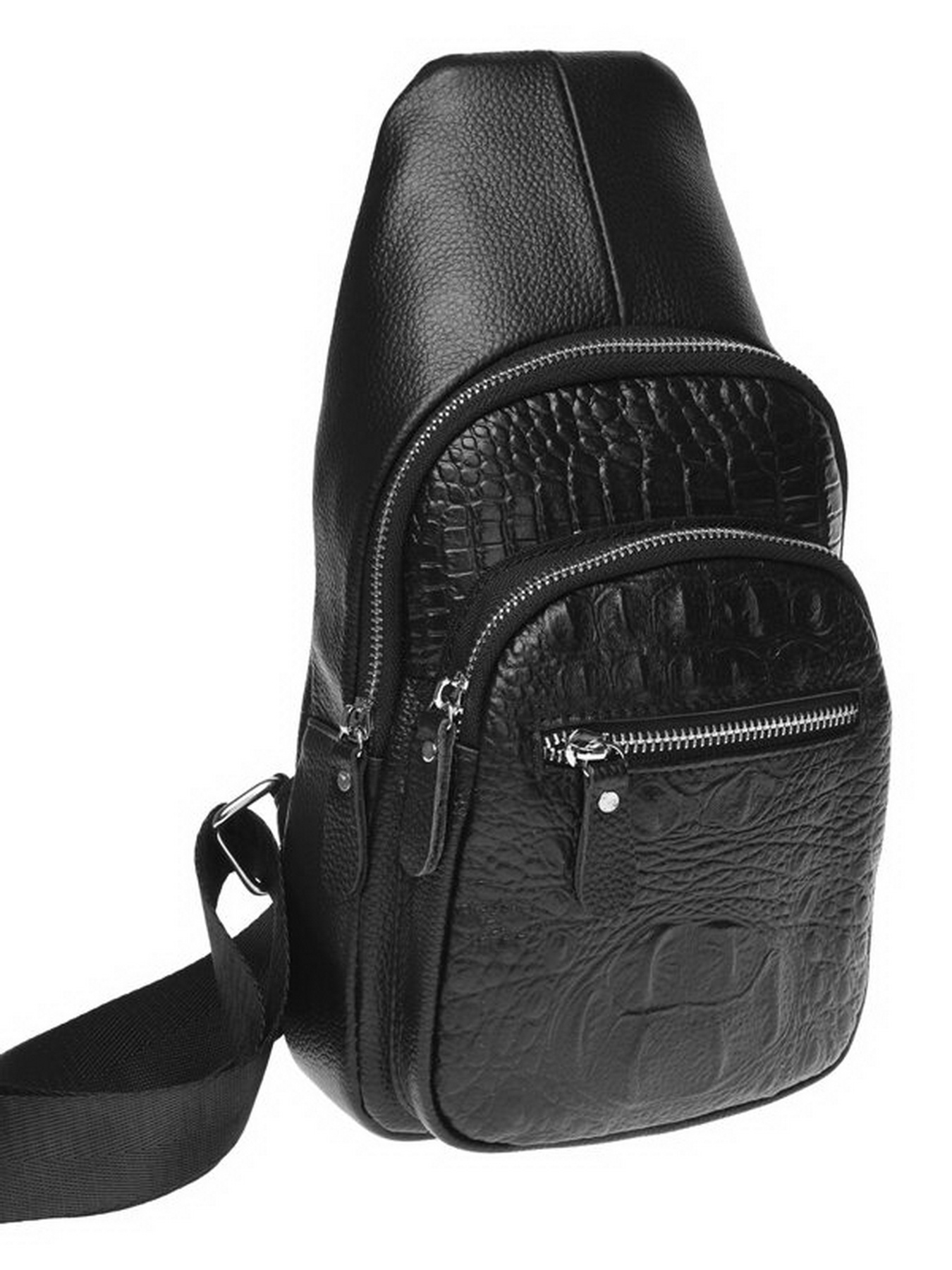 Рюкзаки Borsa Leather модель K1142-black Фото