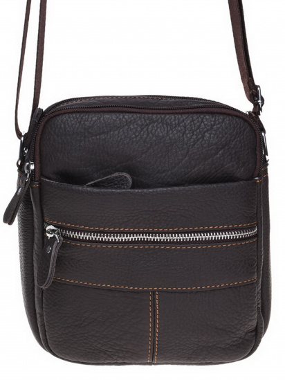 Крос-боді Borsa Leather модель K11020-brown — фото - INTERTOP