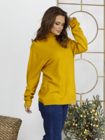 Водолазка ISSA Plus модель WN19-99_горчичный Фото