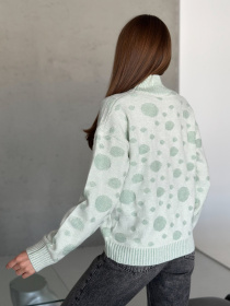 Свитер ISSA Plus модель WN20-566_мятный Фото