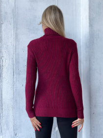 Водолазка ISSA Plus модель WN20-575_бордовый Фото