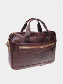 Портфель Borsa Leather модель K11118-brown Портфель Borsa Leather модель K11118-brown Фото