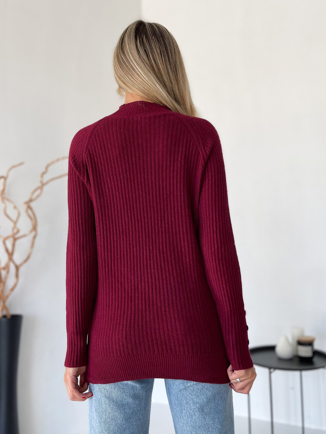 Водолазка ISSA Plus модель WN20-578_бордовый Фото