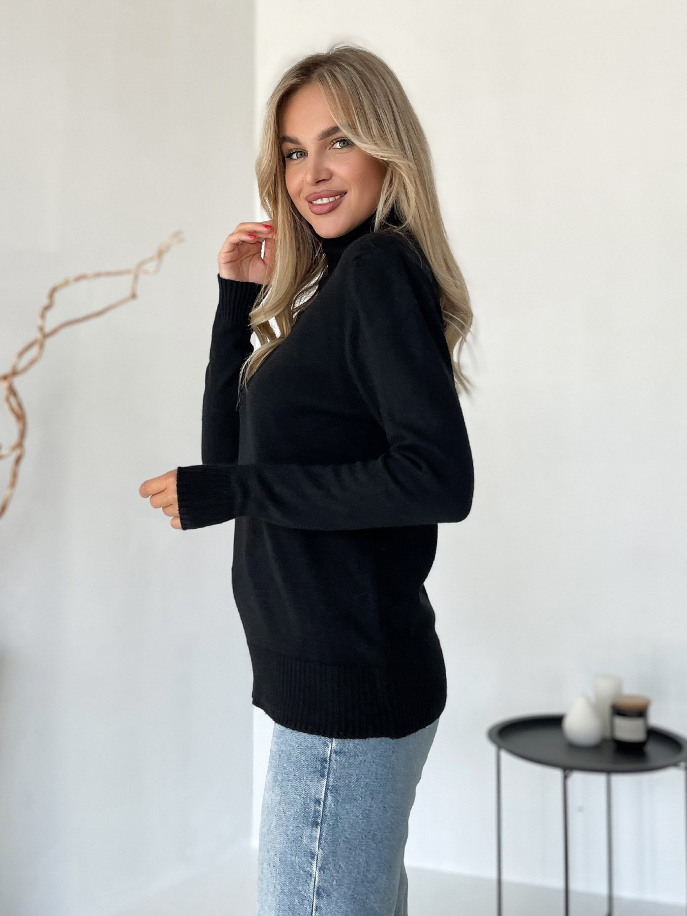 Водолазка ISSA Plus модель WN20-579_черный Фото