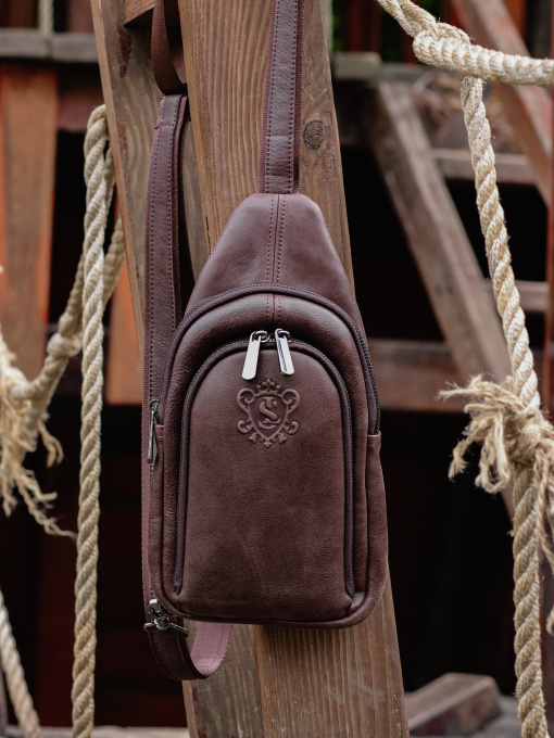 Крос-боді Legessy модель KR_018-1_Brown_G Фото