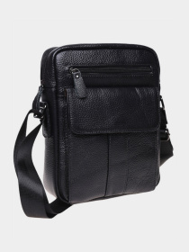Кросс-боди Borsa Leather модель K18154-black Фото