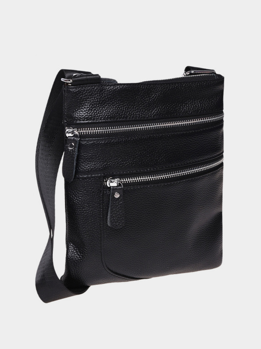 Крос-боді Borsa Leather модель K1307-black Фото