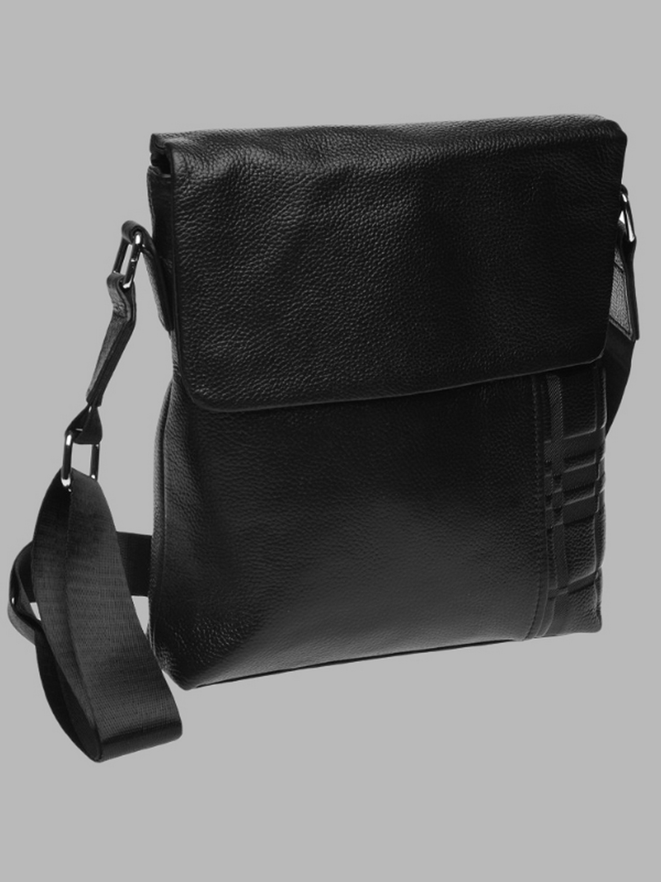 Кросс-боди Borsa Leather модель k19137-black Фото
