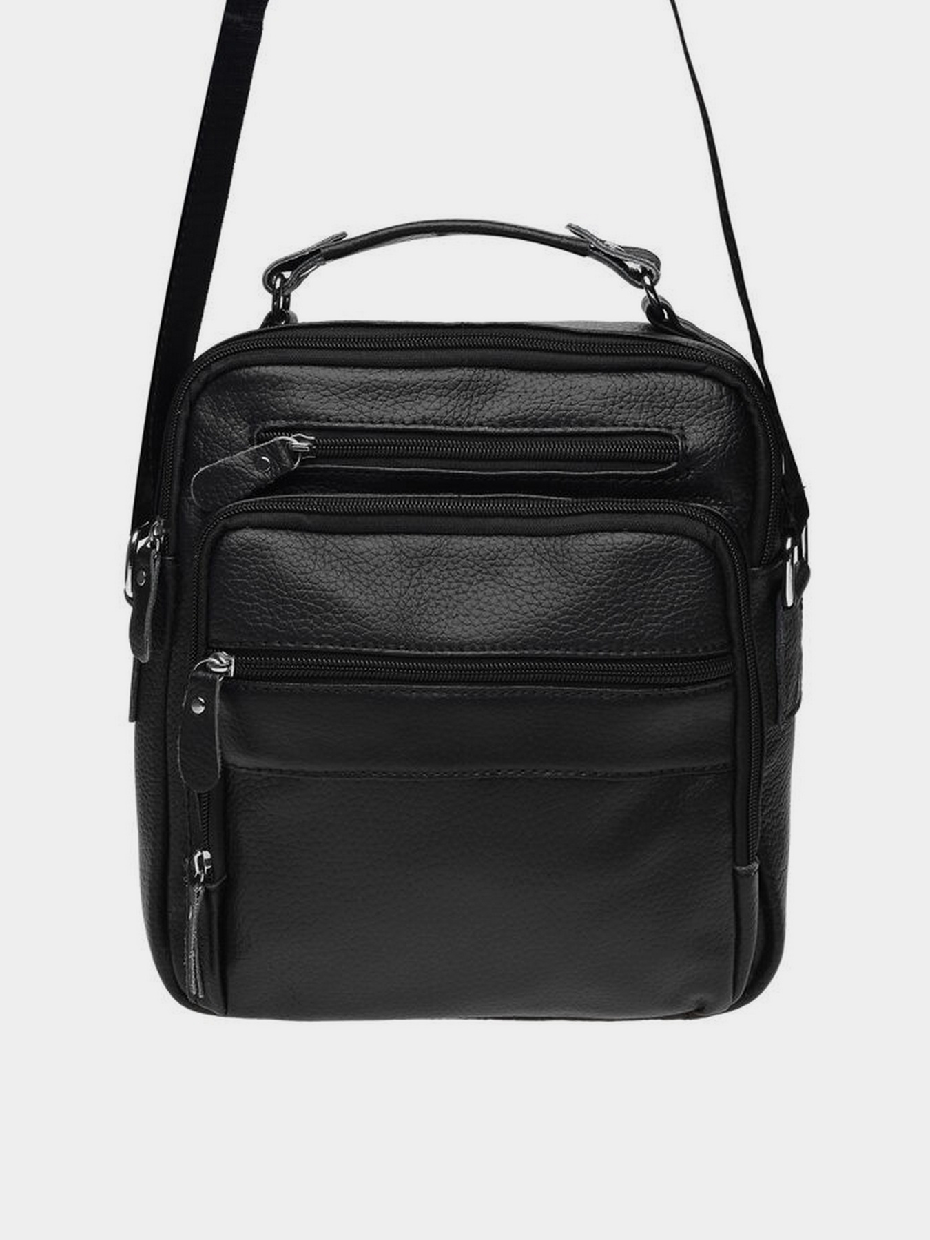 Мессенджер Borsa Leather модель K15112-black Фото