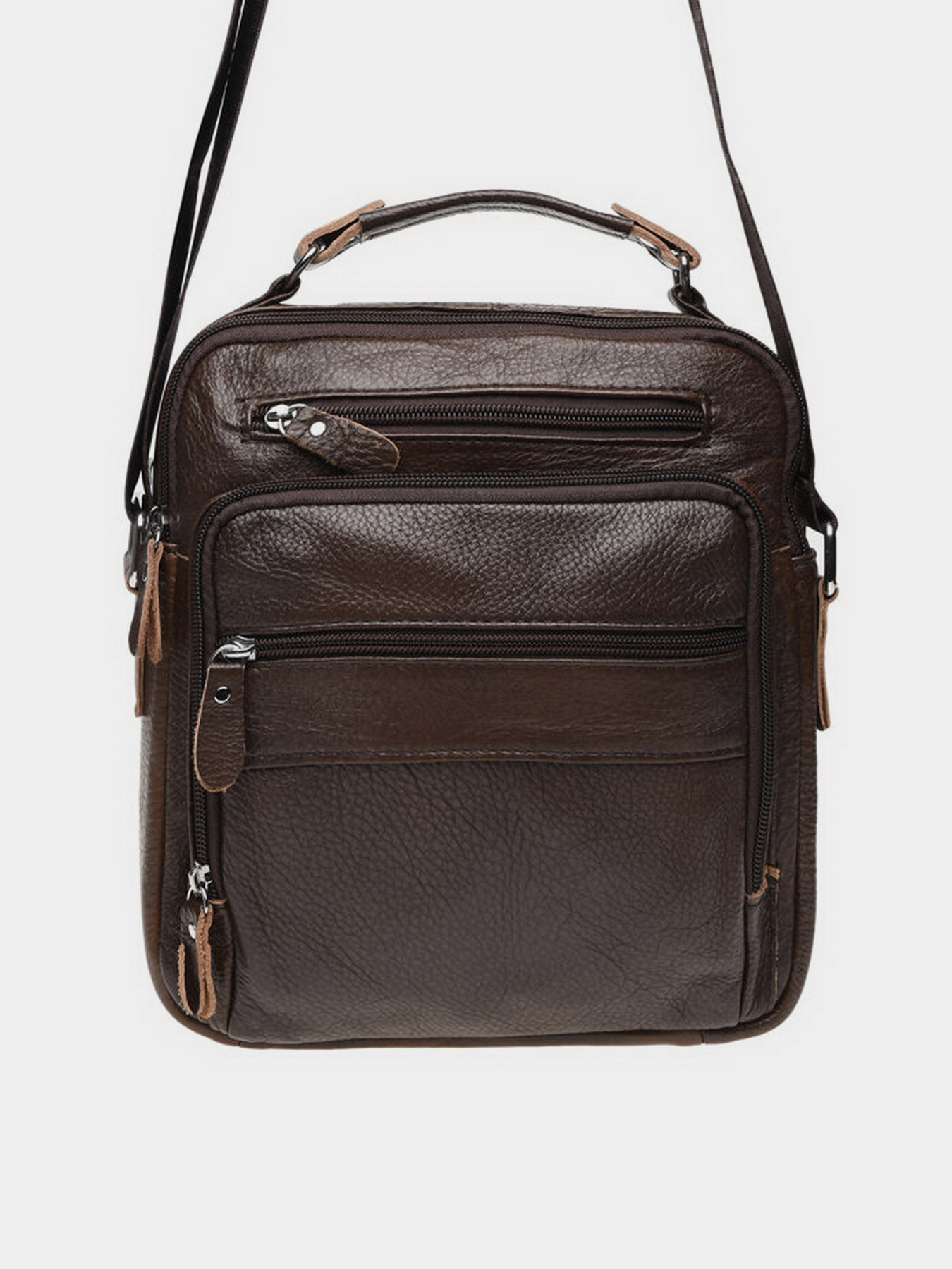 Мессенджер Borsa Leather модель K15112-brown Фото