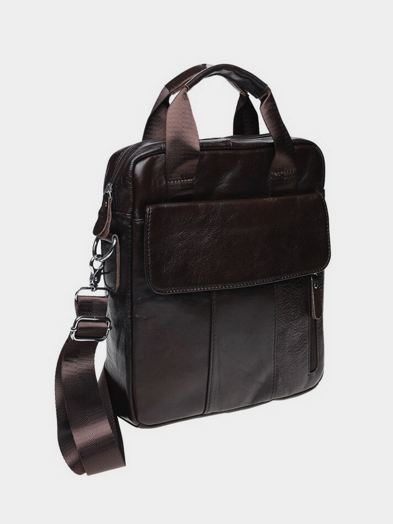 Мессенджер Borsa Leather модель K18863-brown Фото